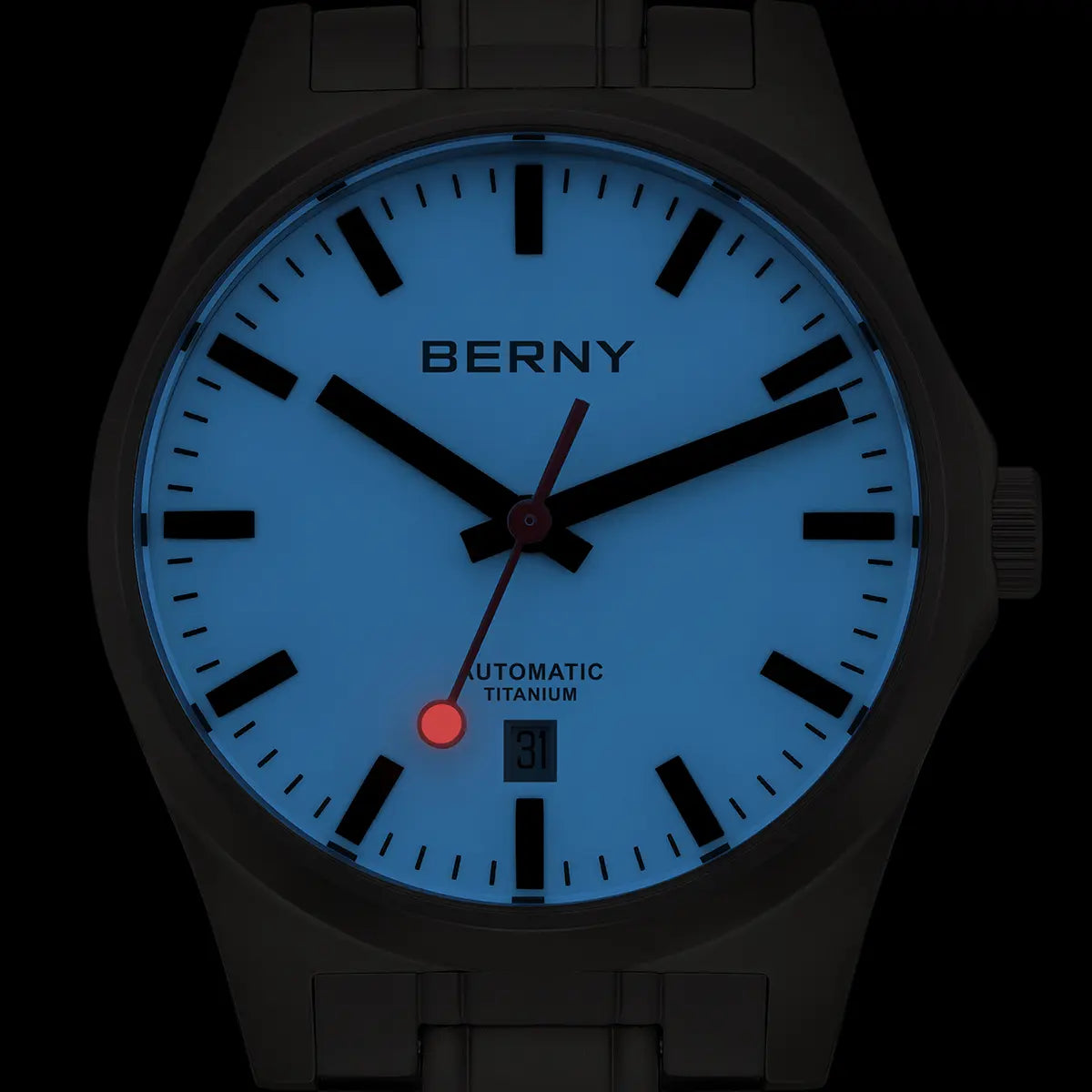 AMT258 - BERNY Titanium Railroad Watch - October New Arrival (10.06.2024)
