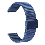Blue Stainless Steel Quick Release Mesh Strap