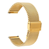 Gold Stainless Steel Quick Release Mesh Strap