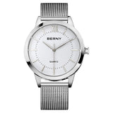 BERNY-Herren Quarz Klassische Uhr-2680M