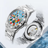 BERNY-Men Automatic Dress Watch- Interchangeable Bezel- AM241M
