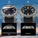 arched three-dimensional lens/flat lens