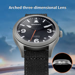 arched three-dimensional lens