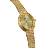 BERNY-Damen Quarz Tonneau Gold Uhr-2146L