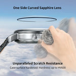 one side curved sapphire lens: hardness up to HV600