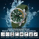 200M waterproof diver watch, perfect for every adventure