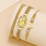 lady's luxury mini gold watches with bracelet