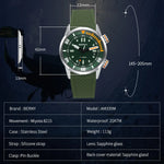 BERNY-Men Automatic Compressor Diver Watch V3-AM339M