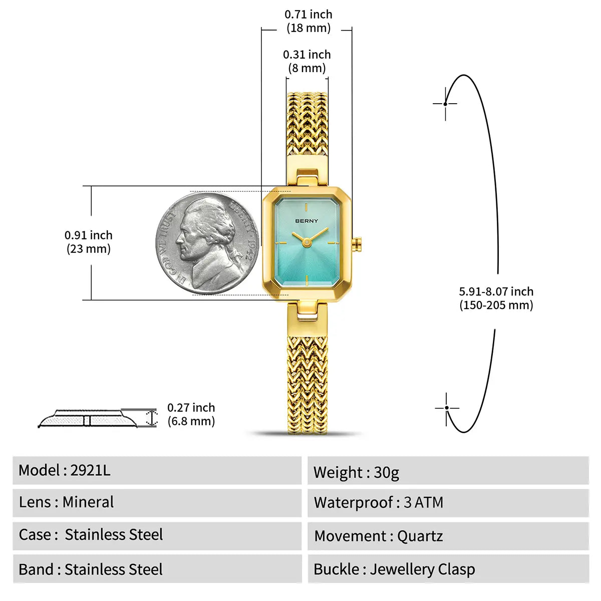 dimensions; weight; material