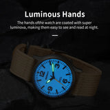 BERNY Titanium Field Watch T2576M-luminous hands