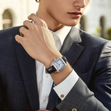 BERNY – Herren-Automatikuhr „Tank“ – austauschbare Lünette – AM136VM