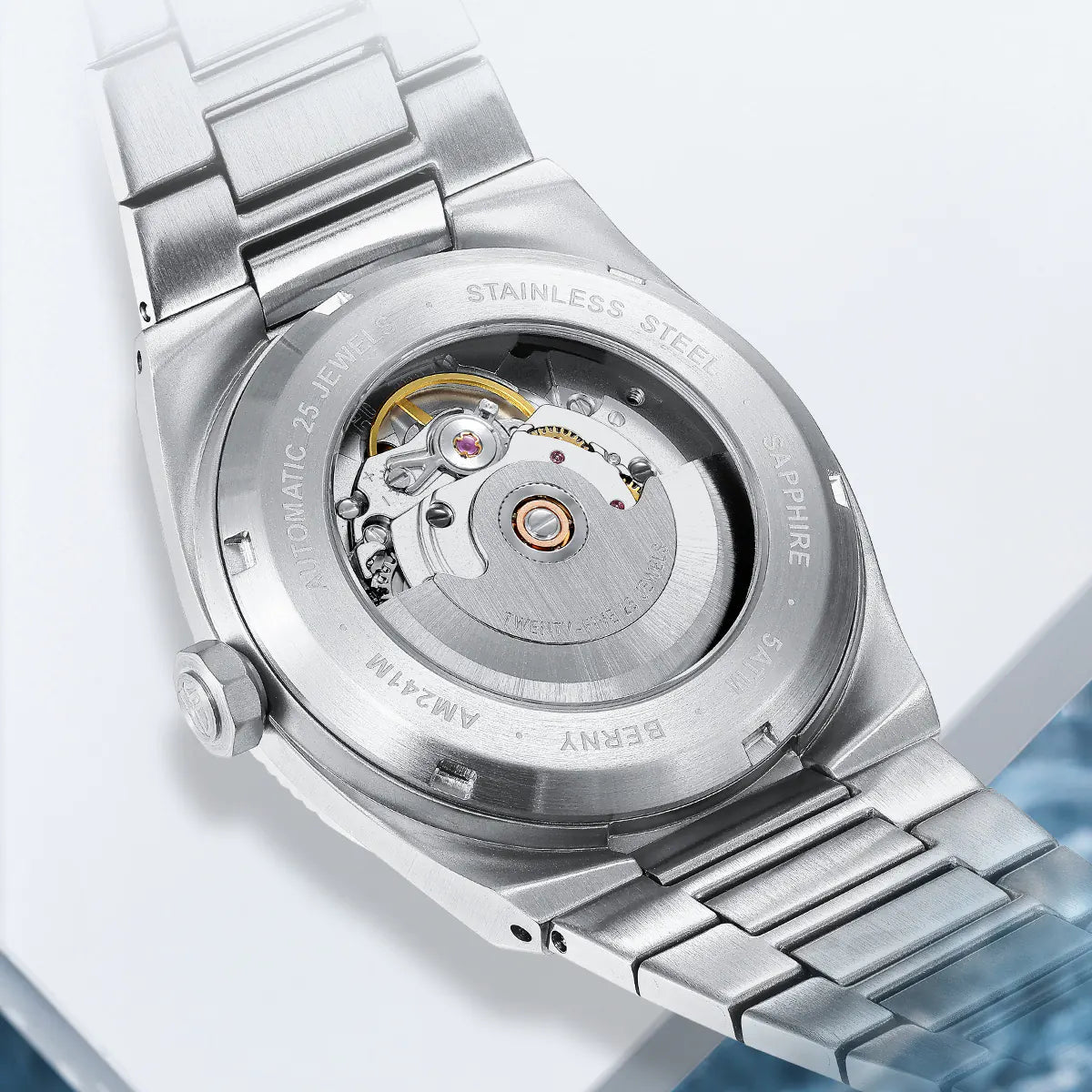 BERNY-Men Automatic Dress Watch- Interchangeable Bezel- AM241M