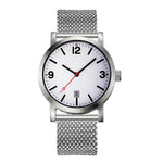 AM038MS-B2 | Without Logo | Stainless Steel Case | White Dial | Adjustable Metal Strap