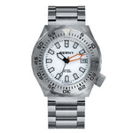 BERNY-AM09026M-B | Stainless Steel Case | White Dial | Full of Sand-blasted Stainless Steel Strap