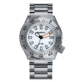BERNY-AM09026M-B | Stainless Steel Case | White Dial | Full of Sand-blasted Stainless Steel Strap