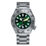 AM09026M-GRN | Stainless Steel Case | Green Dial | Full of Sand-blasted Stainless Steel Strap