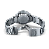 AM09026M | Solid Stainless Steel Strap | Double-Locking Fold-over Clasp