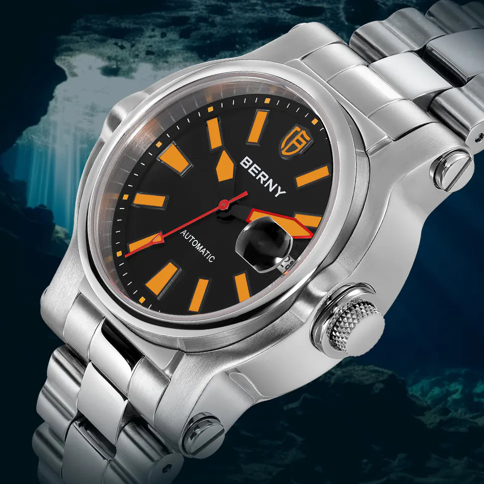 BERNY-Men Automatic Diver Watch-AM135M