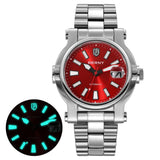 AM135M-RD with red sunburst dial