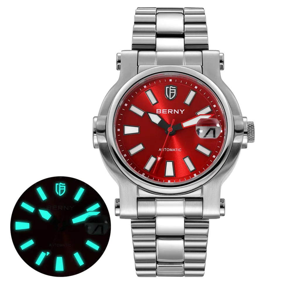 AM135M-RD with red sunburst dial