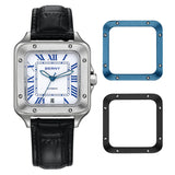 BERNY – Herren-Automatikuhr „Tank“ – austauschbare Lünette – AM136VM