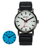Men Automatic Full-Lume Railroad Watch AM138M-L-BLK