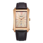 BERNY-2726M-RG | Rose Gold-toned Stainless Steel Case | Rose Gold Dial | Black Genuine Leather strap