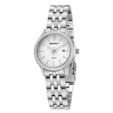 BERNY-AM013VL-B | Stainless Steel Case | White Dial | Stainless Steel Strap