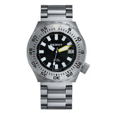BERNY-AM09026M-A | Stainless Steel Case | Black Dial | Full of Brushed Stainless Steel Strap
