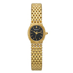 BERNY 2146L-Y-A | Golden Stainless Steel Case | Dark Checkered Pattern Dial | Golden Stainless Steel Strap