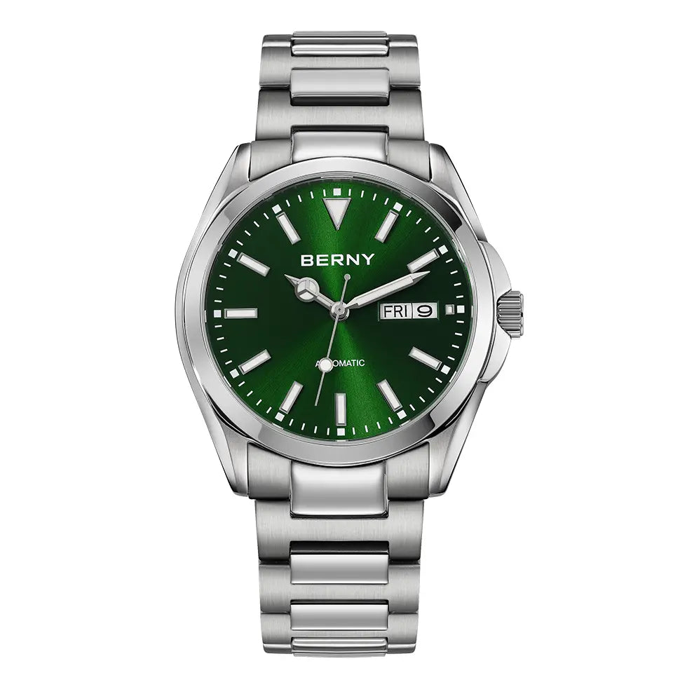 BERNY-Men Automatic Dress Watch-AM023M-GRN