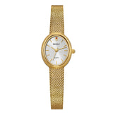 BERNY-Damen Quarz Tonneau Gold Uhr-2146L