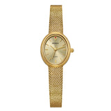 BERNY-Damen Quarz Tonneau Gold Uhr-2146L
