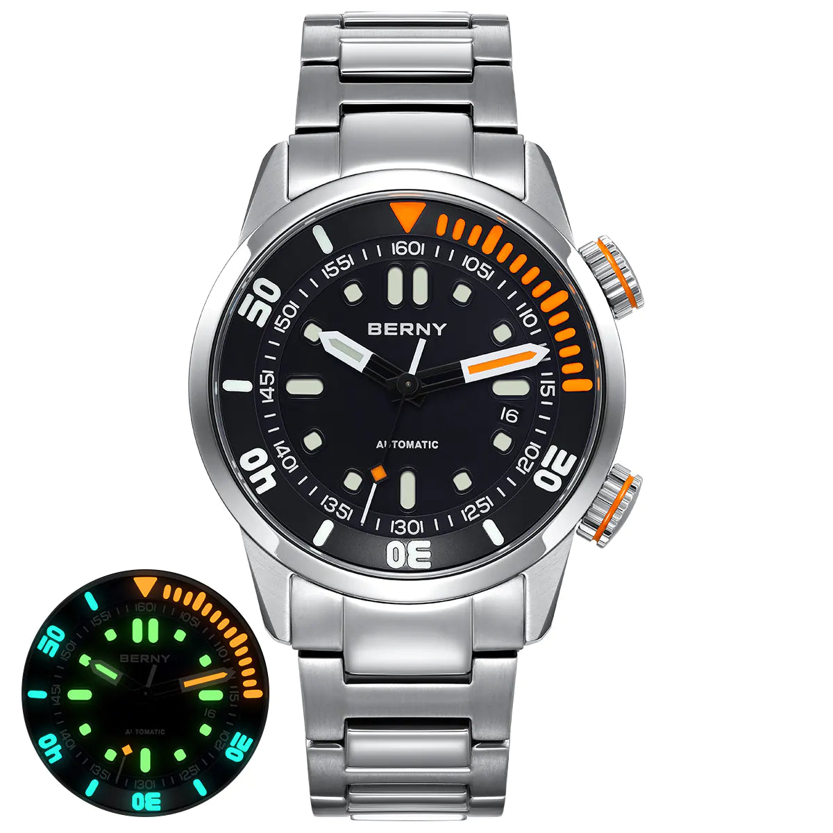 BERNY-Men Automatic Compressor Diver Watch V3-AM339M -US BERNY-Men Automatic Compressor Diver Watch V3-AM339M -US