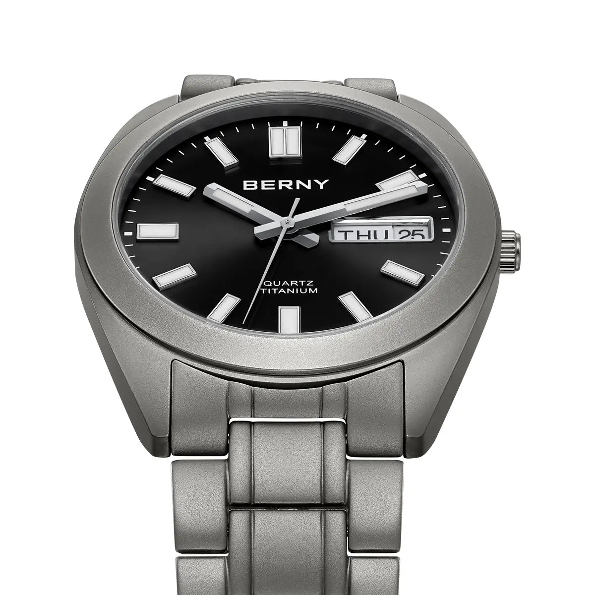 BERNY-Men Quartz Titanium Dress Watch-T2567MS