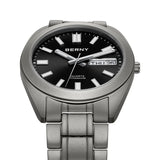 BERNY-Men Quartz Titanium Dress Watch-T2567MS