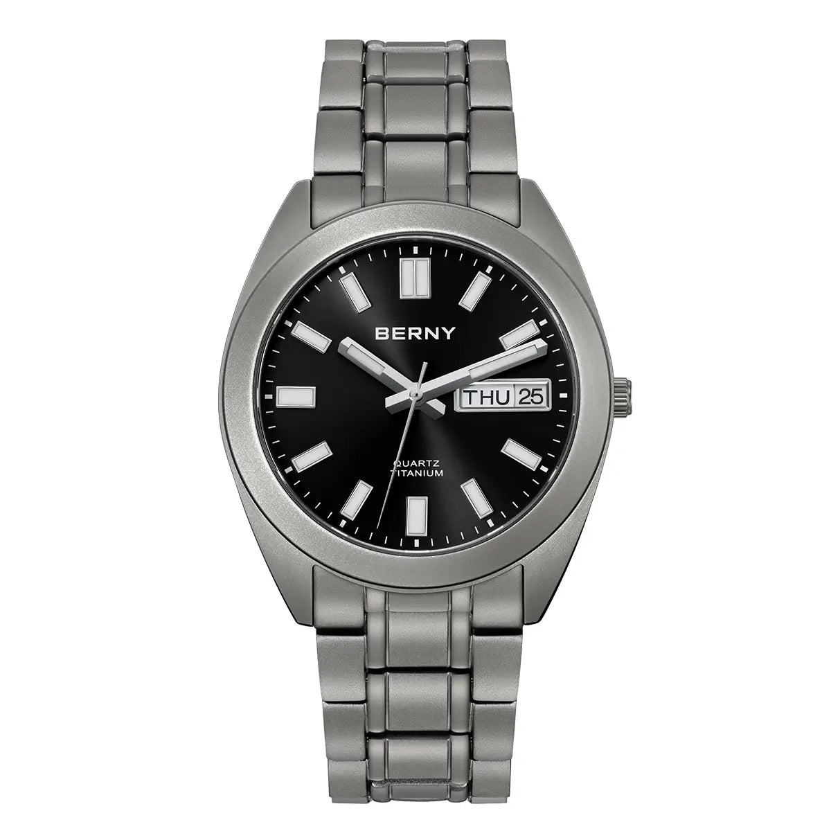 BERNY-Men Quartz Titanium Dress Watch-T2567MS