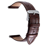 Genuine Leather Quick Release Square Scale Watch Strap