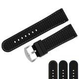 Silicone Tire texture Stitched Watch Strap