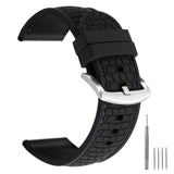 Silicone Tire texture Stitched Watch Strap