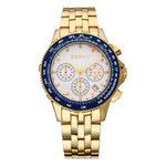 Men Quartz Diamond Gold Chronograph Watch-DS00025C