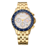Men Quartz Diamond Gold Chronograph Watch-DS00025C