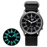 BERNY-Men Quartz Titanium Field Watch-T2526M