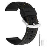 Silicone Tire texture Stitched Watch Strap