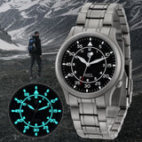 BERNY-Men Quartz Titanium Field Watch-T2566MS