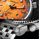 BERNY - Herren-Taucheruhr mit automatischer Leuchtfunktion - AM126VM