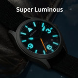 BERNY-Men Automatic Titanium Field Watch-AMT143M