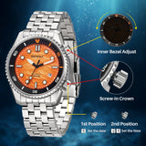 BERNY - Herren-Taucheruhr mit automatischer Leuchtfunktion - AM126VM