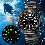 Đồng hồ lặn tự động BERNY-Men V2 -AM1970MS-BLK 