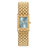 Berny-Reloj de oro cuadrado de cuarzo para mujer-2166L